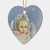 Christmas Angel Heart Keramik Ornament (Links)