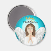 Christmas Angel Holiday Magnet (Vorderseite/Rückseite)
