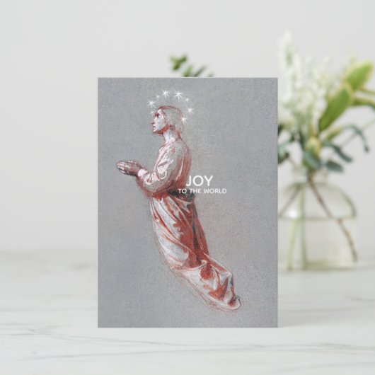Christmas Angel Joy Feiertagskarte (Stehend Vorderseite)