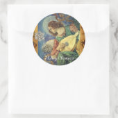 CHRISTMAS ANGEL MACHEN MUSIK MIT DIAMOND STAR RUNDER AUFKLEBER (Tasche)