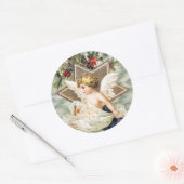 CHRISTMAS ANGEL MIT HOLLROUND Aufkleber (Umschlag)