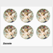 CHRISTMAS ANGEL MIT HOLLROUND Aufkleber (Blatt)