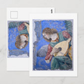 Christmas Angel Musician Melozzo da Forli Vatican Postkarte (Vorne/Hinten)