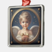 Christmas Angel Ornament with Candle Aus Metall (Links)