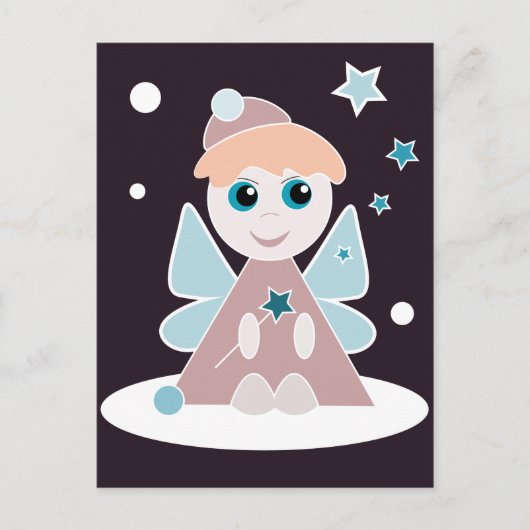 Christmas Angel Postcard Feiertagspostkarte (Vorderseite)