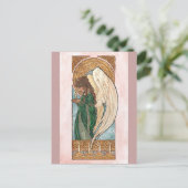 Christmas Angel Postcard Feiertagspostkarte (Stehend Vorderseite)