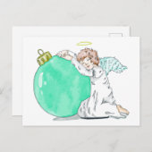 Christmas Angel postcard Feiertagspostkarte (Vorne/Hinten)