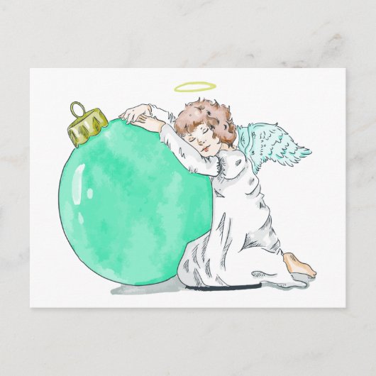 Christmas Angel postcard Feiertagspostkarte (Vorderseite)
