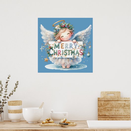 Christmas Angel Poster (Küche)