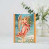 CHRISTMAS angel Postkarte (Stehend Vorderseite)