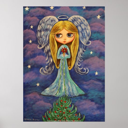 Christmas Angel Print Poster (Vorne)