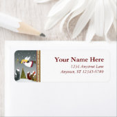 Christmas Angel Rücksendeadressen-Aufkleber (Insitu)