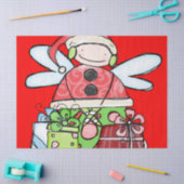 Christmas Angel Santa Angel Tissue Paper Red Seidenpapier (Basteln)