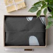 Christmas Angel Santa Tissue Paper Black Seidenpapier (Geschenk)