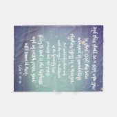 Christmas Angel Scripture Fleecedecke (Vorderseite (Horizontal))