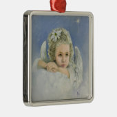 Christmas Angel Square Ornament Aus Metall (Rechts)