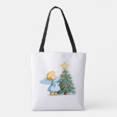 Christmas Angel Sweet and Heartfelt Personalize Tasche (Rückseite)