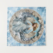 Christmas Angel Tapestry Wandteppich (Vorderseite (Horizontal))