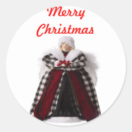 Christmas Angel Umschlag Aufkleber