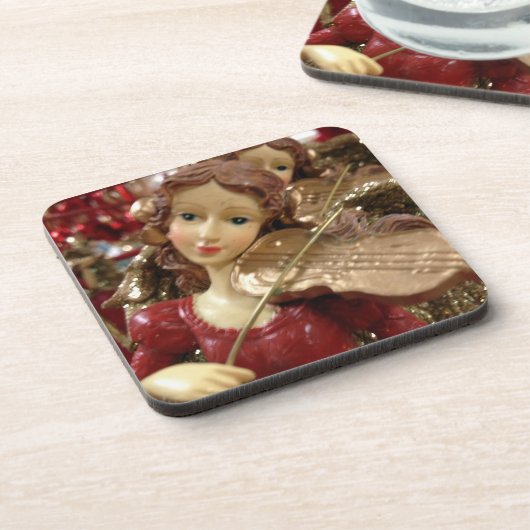 CHRISTMAS ANGEL UND VIOLIN UNTERSETZER (Linke Seite)