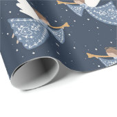 Christmas Angel Weltfrieden Holiday Heartfelt Geschenkpapier (Rolleneckpunkt)