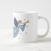 Christmas Angel Weltfrieden Holiday Heartfelt Jumbo-Tasse (Rechts)