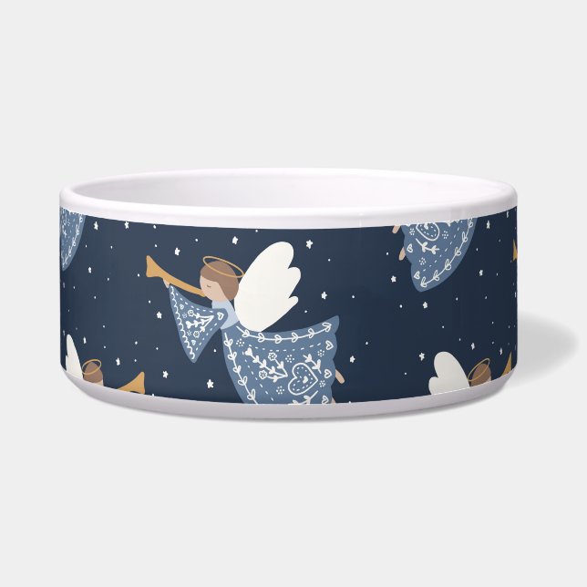 Christmas Angel Weltfrieden Holiday Heartfelt Napf (Vorderseite)