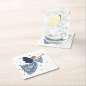 Christmas Angel Weltfrieden Holiday Heartfelt Rechteckiger Pappuntersetzer (Vor Ort)