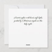 Christmas Angel & Winter berries, Customisable Feiertagskarte (Rückseite)