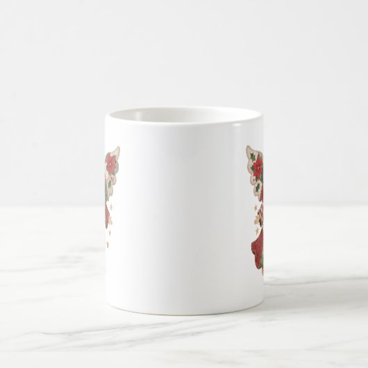 Christmas Angel with Golden Stars Kaffeetasse (Mittel)