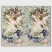 CHRISTMAS ANGEL WRAPPING PAPIER GESCHENKPAPIER (Flach)