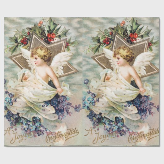 CHRISTMAS ANGEL WRAPPING PAPIER GESCHENKPAPIER (Flach)