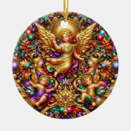 CHRISTMAS ~ Angels 19. Jahrhundert ~ Keramik Ornament