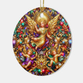 CHRISTMAS ~ Angels 19. Jahrhundert ~ Keramik Ornament (Links)
