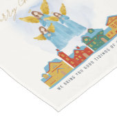 Christmas Angels Bring Joy and Tidings Home Decor! Kurzer Tischläufer (Ecke)