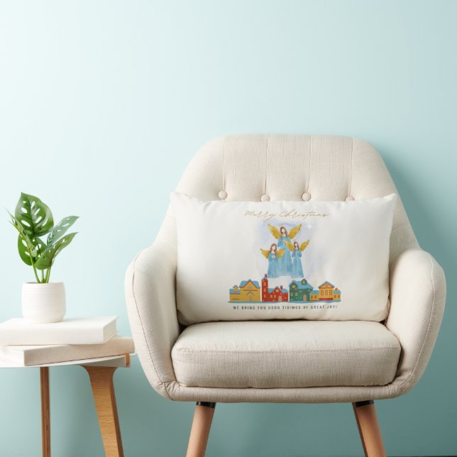 Christmas Angels Bring Joy and Tidings Home Decor! Lendenkissen (Stuhl )
