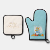 Christmas Angels Bring Joy and Tidings Home Decor! Ofenhandschuh & Topflappen-Set (Vorderseite)