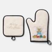 Christmas Angels Bring Joy and Tidings Home Decor! Ofenhandschuh & Topflappen-Set (Vorderseite)