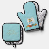 Christmas Angels Bring Joy and Tidings Home Decor! Ofenhandschuh & Topflappen-Set (Vorderseite/Rückseite)