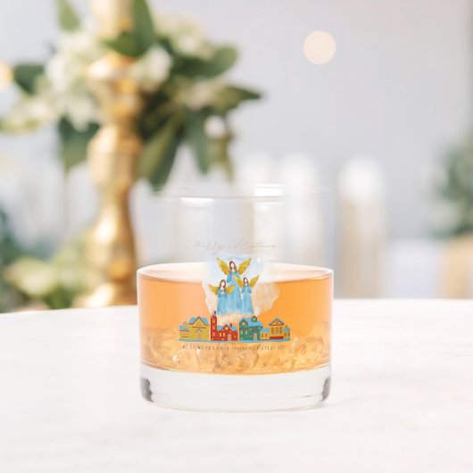 Christmas Angels Bring Joy and Tidings Home Decor! Whiskyglas (Insitu (Hochzeit))
