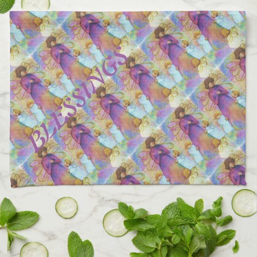 CHRISTMAS ANGELS HANDTUCH (Gefaltet)