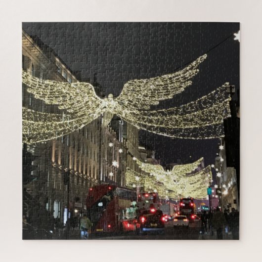 Christmas Angels on Regent Street, London Großbrit Puzzle (Vertikal)