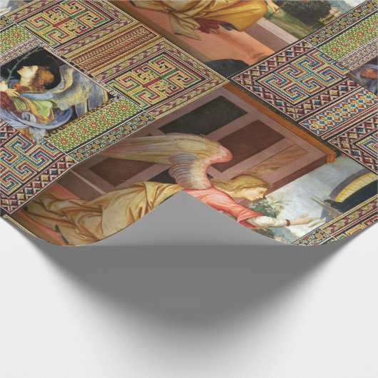 CHRISTMAS ANGELS von FILIPPINO LIPPI Geschenkpapier (Ecke)