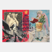 CHRISTMAS ANGELS Wrapping Paper Sheet Set 3 Geschenkpapier Set (Vorderseite 3)