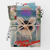 CHRISTMAS ANGELS Wrapping Paper Sheet Set 3 Geschenkpapier Set (Beispiel)