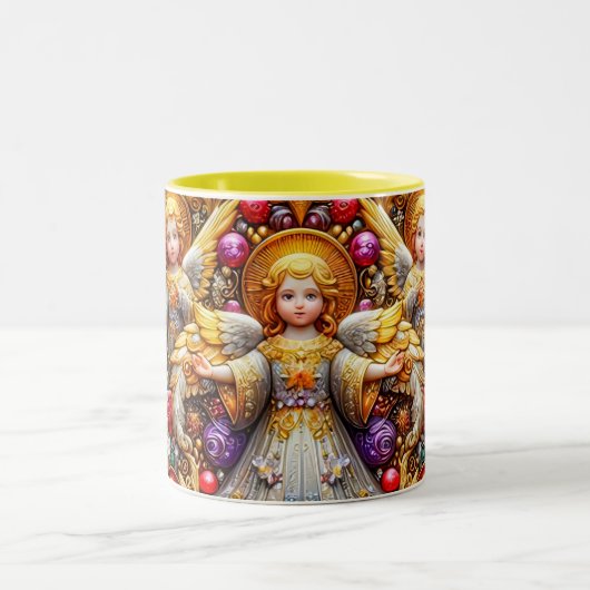 ~ CHRISTMAS ANGELS ~ ZWEIFARBIGE TASSE (Mittel)