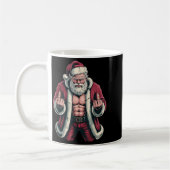 Christmas Angry Santa Middle Finger Sarcastic Xmas Kaffeetasse (Links)