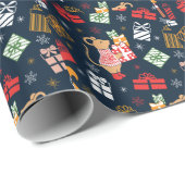 Christmas Animal   Geschenkpapier (Rolleneckpunkt)