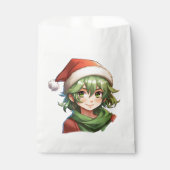 Christmas Anime Elf Portrait Geschenktütchen (Vorderseite)