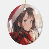 Christmas Anime Girl Keramik Ornament (Links)